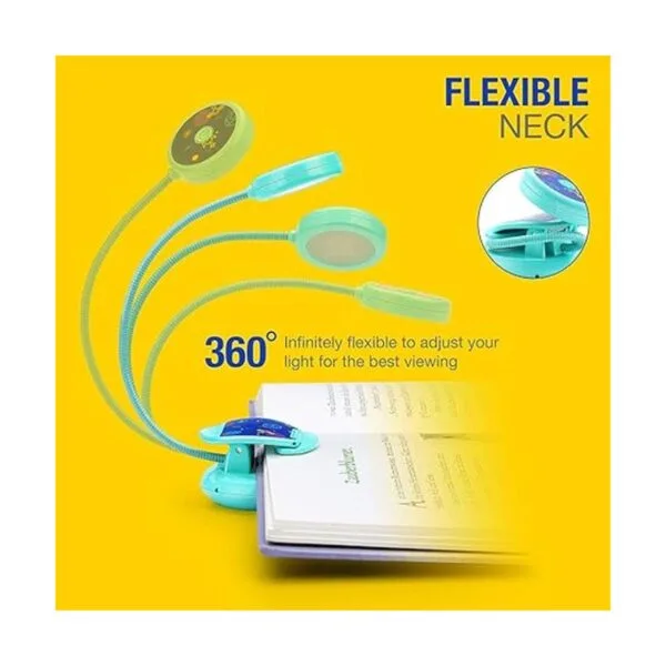 Cute Recargable 4 LED 3000K Cuidado de Ojos Luz Libro_5