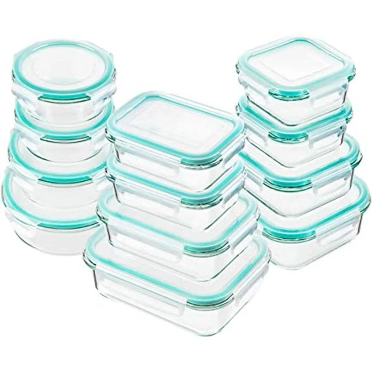 Bayco Glass Food Storage Containers with Lids 24 Piece_1