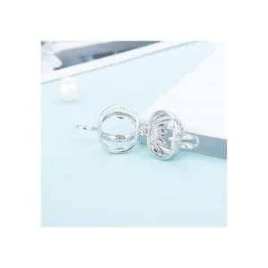 LGSY Colgantes de jaula de perlas de calabaza de plata de_3