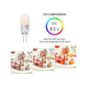 Bombilla LED G4 de 2 W ACDC 12 V blanco cálido 2700 K G4_7