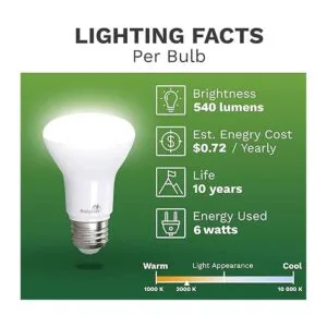 Bioluz Paquete de 10 bombillas LED 90 CRI R20 BR20 de_4