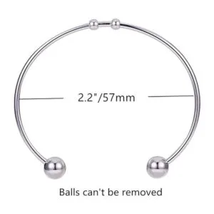 PH PandaHall 20 pulseras abiertas de acero inoxidable para_3