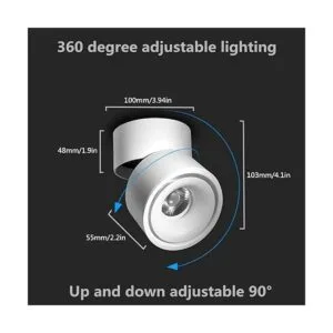 Foco LED de techo para interiores de 360 ajustable_3