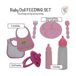 Juego de bolsa de pañales para muñeca set de alimentación_4