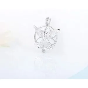 LGSY Colgantes de jaula fénix de plata de ley 925 para_4