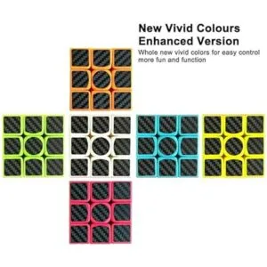 Speed Cube Adhesivo mágico de fibra de carbono de 3 x 3 x_2