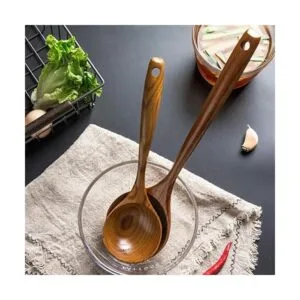Juego de 2 cucharones de madera para cucharas de cocina_4