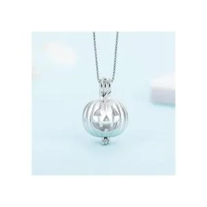LGSY Colgantes de jaula de perlas de calabaza de plata de_5