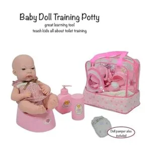 Juego de bolsa de pañales para muñeca set de alimentación_3