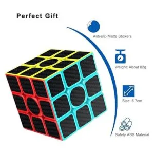 Speed Cube Adhesivo mágico de fibra de carbono de 3 x 3 x_3