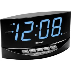 SHARP Reloj despertador fácil de ver con números gigantes_2