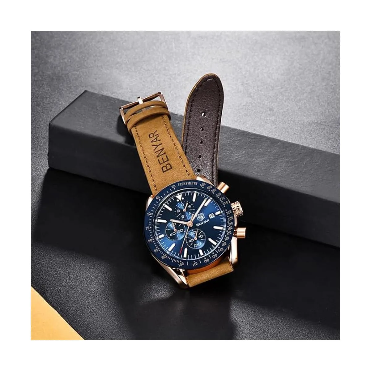 BENYAR 5140L Reloj de pulsera de estilo clásico moderno_6