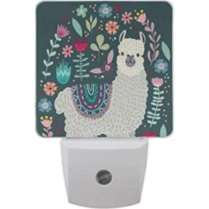 Lámpara de luz nocturna LED enchufable llama con_1