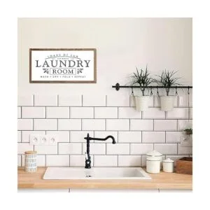 Letreros de lavandería para decoración del hogar un_4
