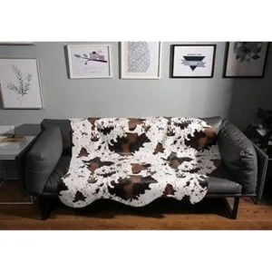 MustMat Alfombra de piel de vaca para decoración de_2