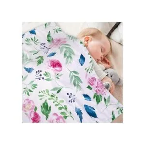 Manta de bebé para niñas súper suave de doble capa con_2