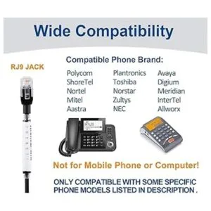 Arama Auriculares para teléfono RJ9 con micrófono con_3