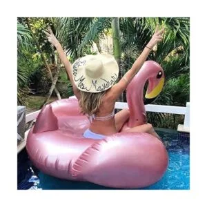 Jasonwell Giant Inflatable Flamingo Pool Float with Fast_2