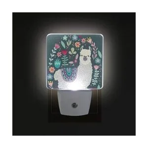 Lámpara de luz nocturna LED enchufable llama con_3