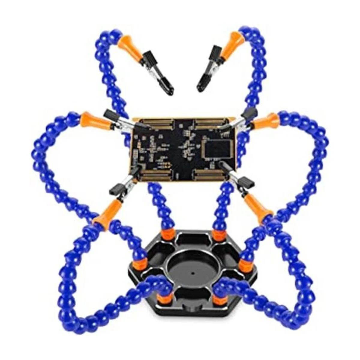 Estación de soldadura con seis brazos flexibles base de_1