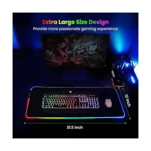 Tapete para mouse para videojuegos RGB suave_6