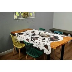 MustMat Alfombra de piel de vaca para decoración de_5