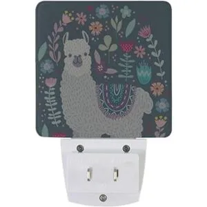 Lámpara de luz nocturna LED enchufable llama con_2