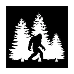 Bigfoot Trees Forest Calcomanía de vinilo para automóvil_1