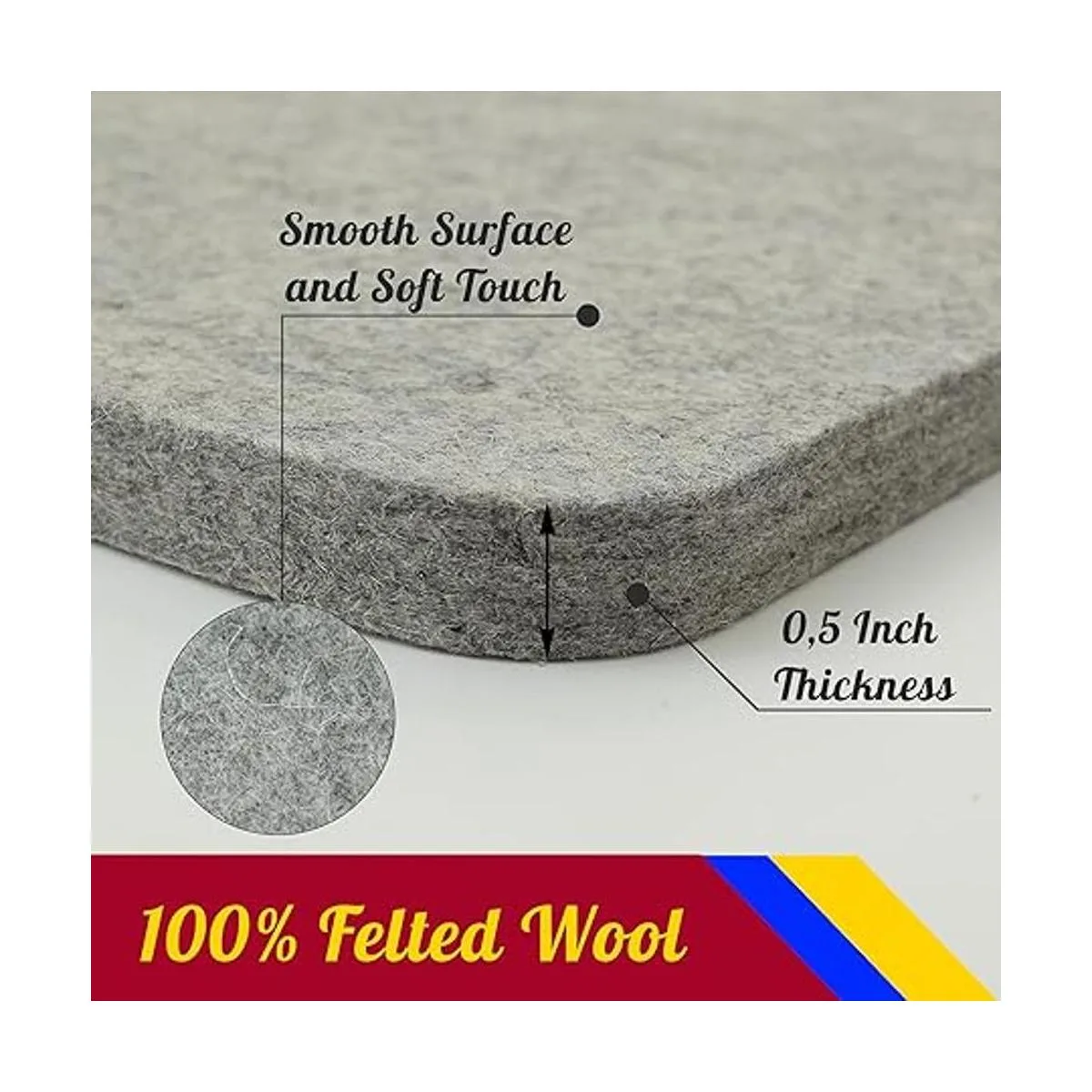 Savina Tapete de prensado de lana de 17 x 13.5 pulgadas_5