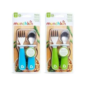 Munchkin Tenedor y cuchara para niños pequeños 4_5