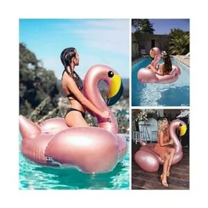 Jasonwell Giant Inflatable Flamingo Pool Float with Fast_4