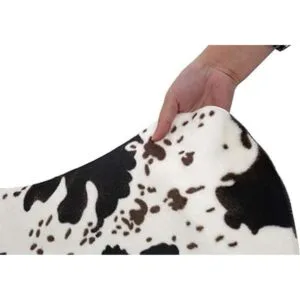 MustMat Alfombra de piel de vaca para decoración de_6