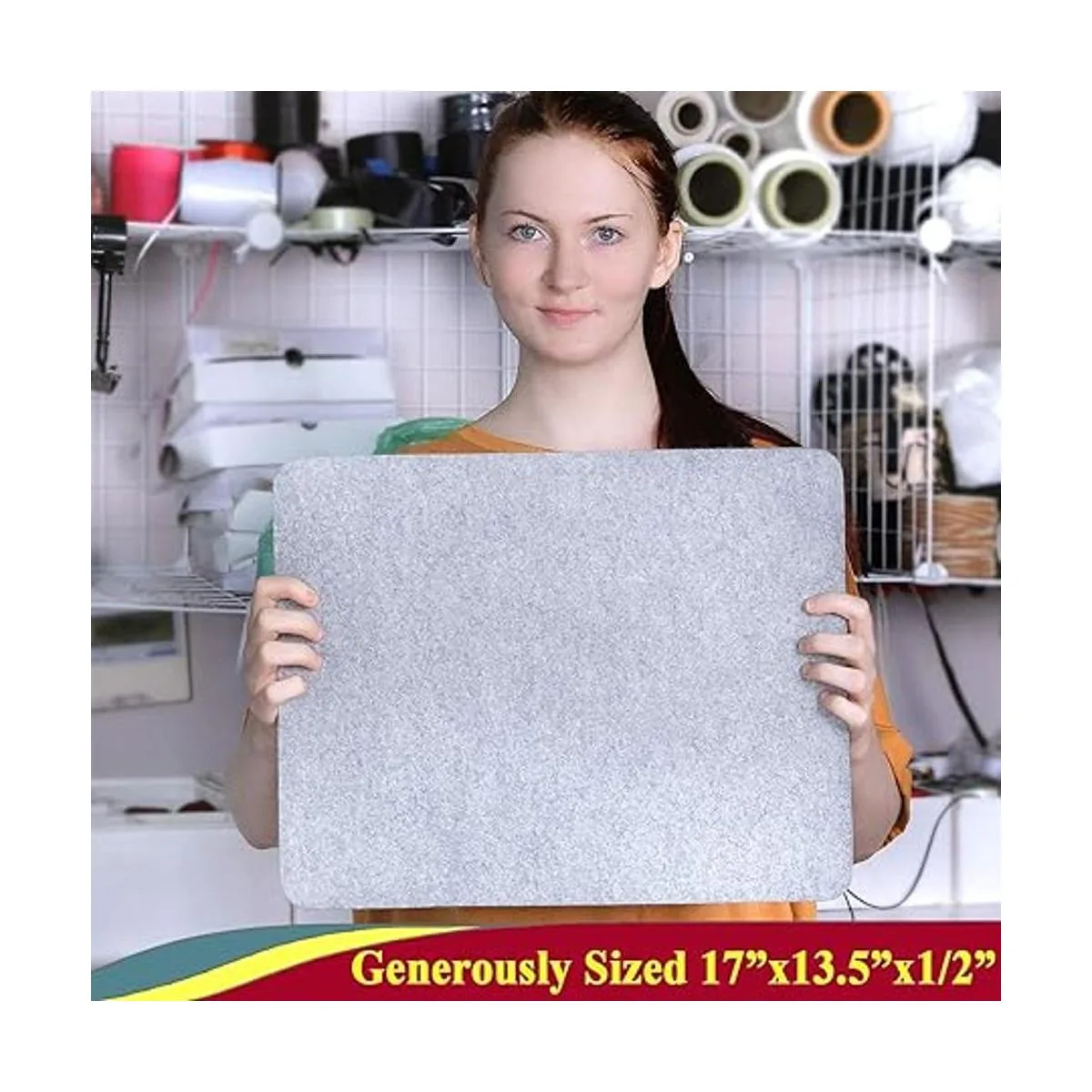 Savina Tapete de prensado de lana de 17 x 13.5 pulgadas_3