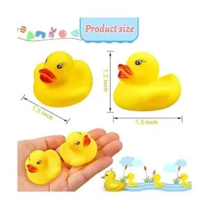 LOUHUA Patito de goma miniatura; juguete de baño para_2