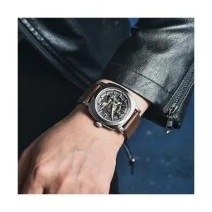 Benyar Relojes automáticos para hombre correa de cuero_5