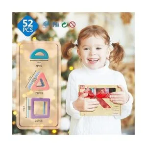 MAGBLOCK Juego de 52 juguetes magnéticos con imán 3D para_2