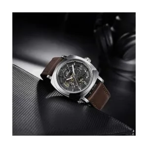 Benyar Relojes automáticos para hombre correa de cuero_3