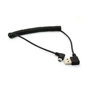 Cable Mini USB en espiral con muelle de 90 grados cable_1