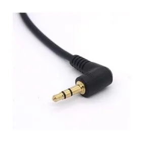 Cable corto de 0.138 in de ángulo recto chapado en oro de_3