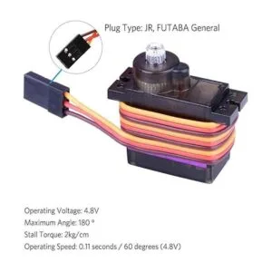 4 unids MG90S 0.32 oz servo motor micro metal engranaje_3
