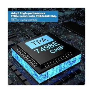 Fosi Audio TP02 TDA7498E Amplificador de subwoofer mini_5
