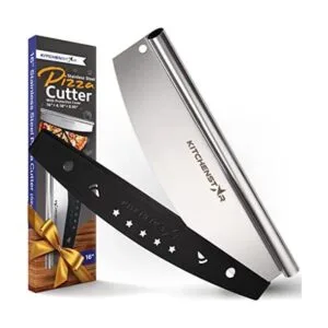 Kitchenstar Cortador de pizza de 14 Cuchillo de acero_1