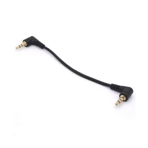 Cable corto de 0.138 in de ángulo recto chapado en oro de_2