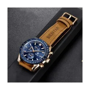 BENYAR Relojes de cuarzo para hombre cronógrafo de_5