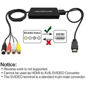 Dingsun SVideo a HDMI Converter 3RCA AV SVideo RL Audio_3