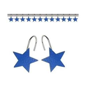 Gracelife 12Pcs Star Design Shower Curtain Hooks Resin_5