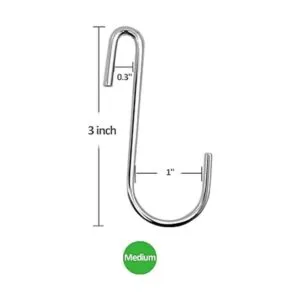 ESFUN Paquete de 24 ganchos en forma de S resistentes de_2