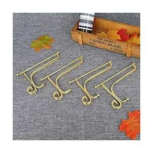 LIONWEI LIONWELI Soporte de placa de hierro dorado de 6_6