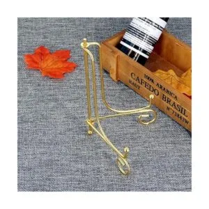 LIONWEI LIONWELI Soporte de placa de hierro dorado de 6_5