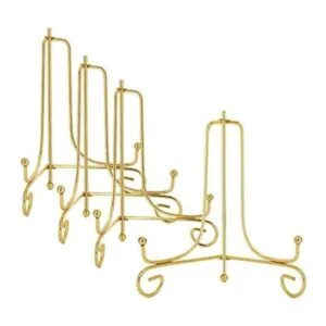 LIONWEI LIONWELI Soporte de placa de hierro dorado de 6_1